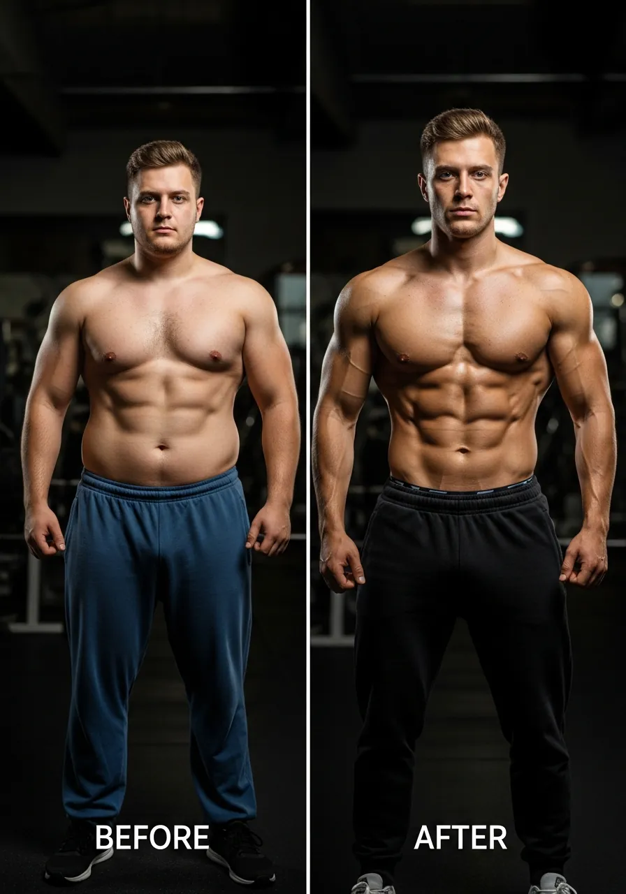 Male client transformation